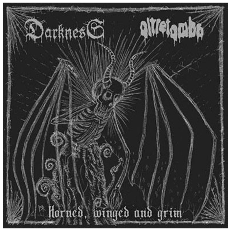 Darkness / Oltretomba - Horned, winged and grim CD