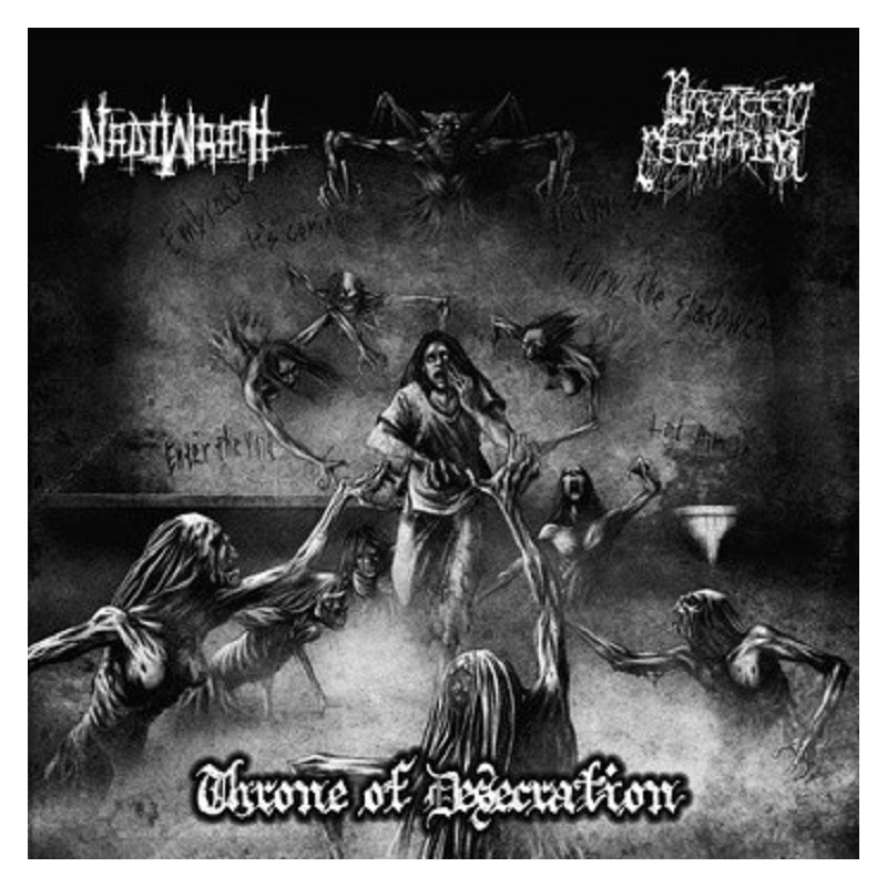 Nadiwrath / Preteen Deathfuk - Throne of Desecration CD