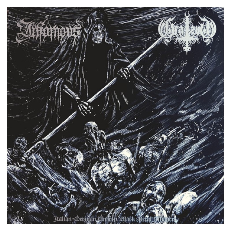 Infamous / Gratzug - Italien - German Unholy BLack Metal Alliance LP